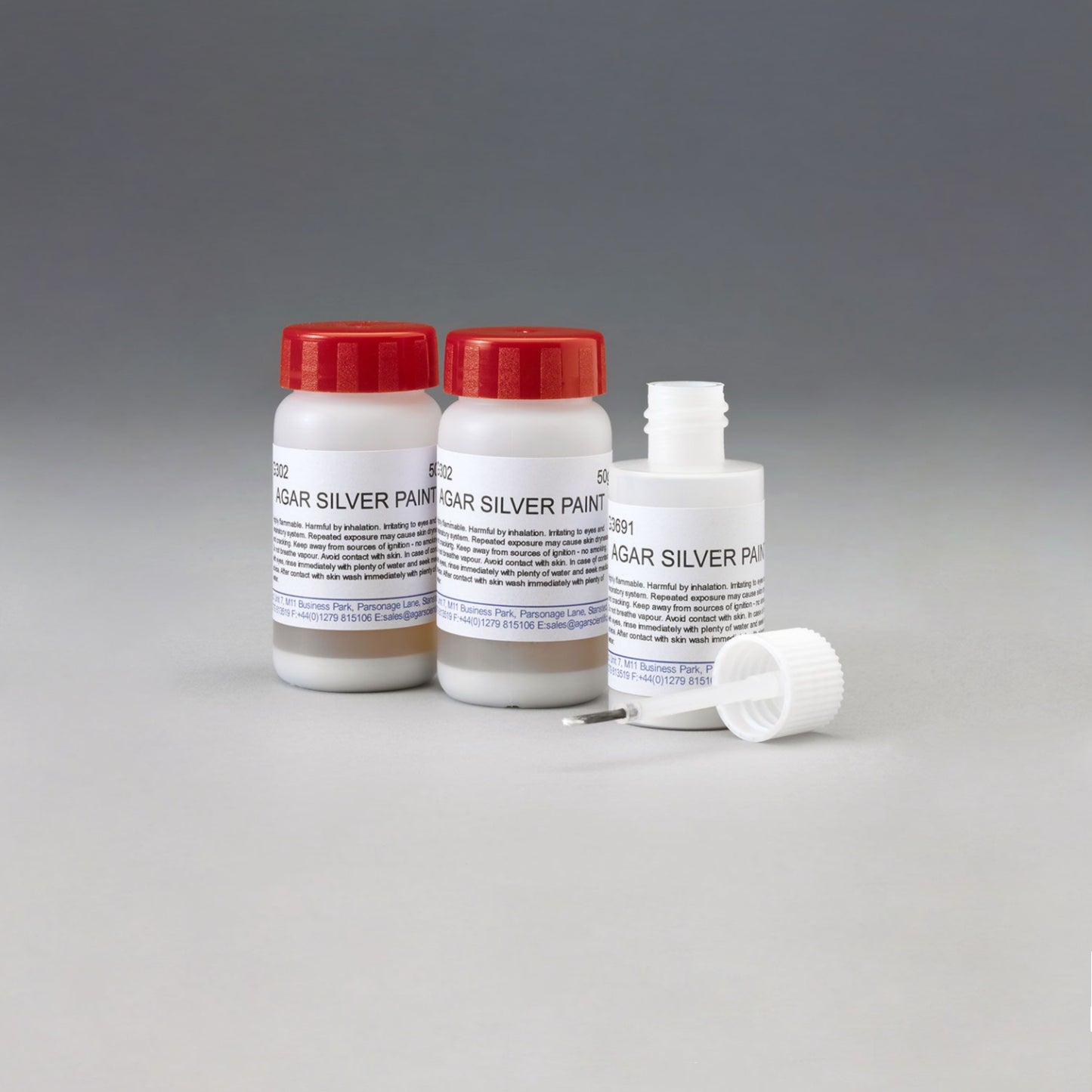 AGG3691 – HAZ Quick Drying Silver Paint with Brush 25g