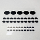 AGG3347A – Carbon Tabs with Aluminium 12mm Pk100
