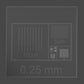 AGS221-ISO – CDMS Cr/Au 525µm 2mm-100nm ISO Certified on Pin Stub 12.5 mm