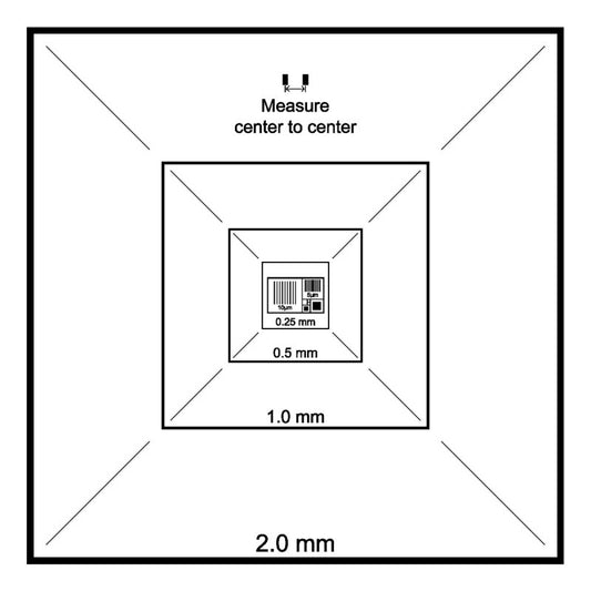 AGS221-ISO – CDMS Cr/Au 525µm 2mm-100nm ISO Certified on Pin Stub 12.5 mm
